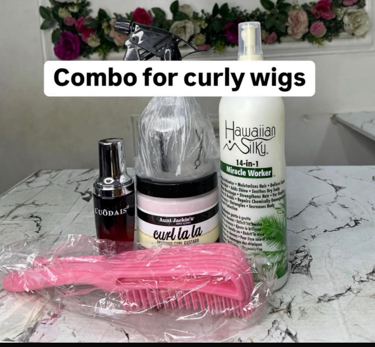 Curly wig combo